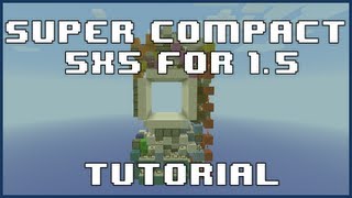 [Outdated] Super Compact 5x5 Piston Door Tutorial! *1080 Blocks [Works in 1.5!]