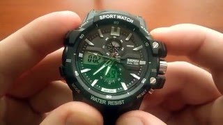 Настройка часов Skmei Dual Time 0990