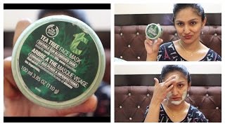 The Body Shop Tea Tree Face Mask Review & Demo | Mask for Acne Prone Skin