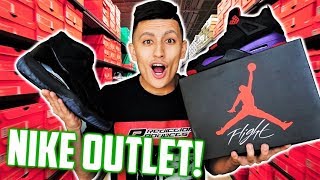 BEST NIKE OUTLET EVER! LIMITED AIR JORDANS FOUND!