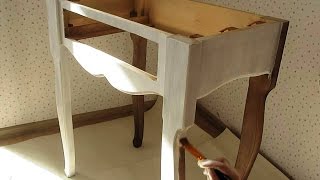 Оксана Ловен - Видео мастер-класс:  Декор столика  меловой винтажной краской DailyArt