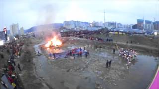 김해시 장유 정월대보름 달집태우기 2016 2 22