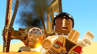 LEGO Star Wars The Force Awakens Part 3 Walkthrough Finn Escapes w/ Poe - Escape From the Finalizer