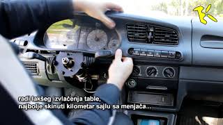 Skoda Felicia dashboard removal - skidanje instrument table Škoda Felicia