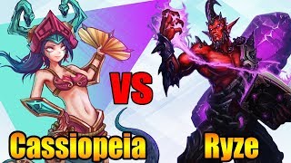 CASSIOPEIA vs RYZE - D1 Mid - League of Legends Gameplay