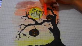 Идея Рисунка для Скетчбука Хеллоуин #29 / Хеллоуин/ Figure Sketchbook for Halloween