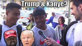 People On The Street Talk Kanye West & Donald Trump!
