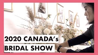 2020 캐나다 웨딩쇼에 간 플로리스트의 하루, 결혼식 테이블 센터피스, 2020 Canada's bridal show flower arrangements for tables