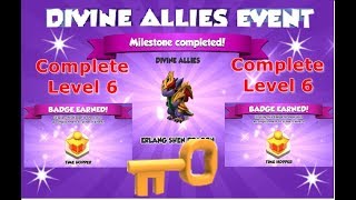 Divine Allies Event-Dragon Mania legends | Complete Level 6 | Castle Event | Divine Dawn | DML