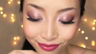 Holiday Makeup: Classic Party Makeup Champagne Gold Eyes