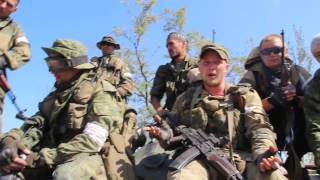 ⚡ Донбасс война 2014: (Eng subs) Общаться с Новороссийском ополчения в аэропорту Луганска