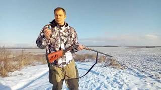 стрельба из ружья МР 43 дробью, смотрим кучность