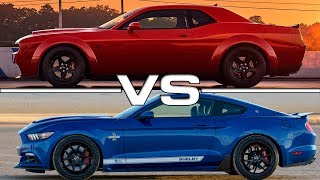 2018 Dodge Challenger SRT Demon vs 2017 Ford Mustang Shelby Super Snake