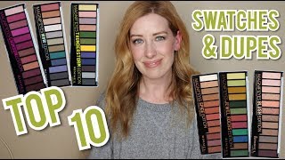 RIMMEL MAGNIF'EYES EYESHADOW PALETTES COLLECTION, TOP 10, SWATCHES, DUPES