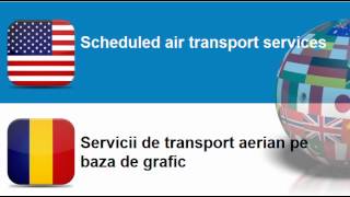 Learn Romanian vocabulary #Topic = Railway transport services