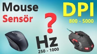 Mouse alırken nelere dikkat edilmeli.?  DPI - Hz kaç olmalı.?  | Office, Gaming Mouse önerileri