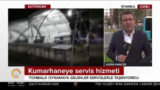 Belgrad Ormanı'nda kumar çadırı kuruldu