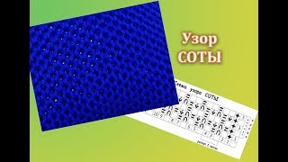 УЗОР СОТЫ. КАК ВЯЗАТЬ. КАК ЗАКРЫТЬ. ГДЕ ПРИМЕНИТЬ.