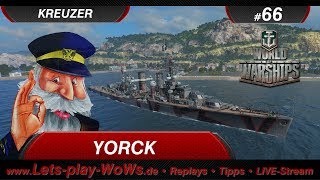 World of Warships Replay #66 : Yorck [ 1 Kill | 124K ] deutsch