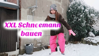 Kinder bauen einen RIESEN SCHNEEMANN Vlog#695 Rosislife