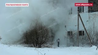 Пожар на Пограничной в Сергиевом Посаде