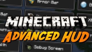 Minecraft Mod Review: ADVANCED HUD MOD! (Tweak the Health, Hunger, Armor, XP Bar & More!)