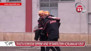 SİVAS'TA KORKUTAN DEPREM! AFAD VE KANDİLLİ'DEN AÇIKLAMALAR GELDİ