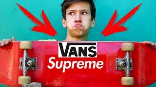 СДЕЛАЛ СКЕЙТ VANS И SUPREME | КАК СДЕЛАТЬ СКЕЙТ VANS И SUPREME | КАК ПОКРАСИТЬ СКЕЙТ | VANS