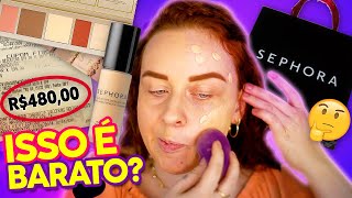 FIZ UMA MAKE COM OS PRODUTOS MAIS BARATOS DA SEPHORA ? | Priscila Simões