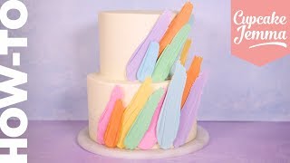 How To Make a Chocolate Brushstroke Cake | Cupcake Jemma