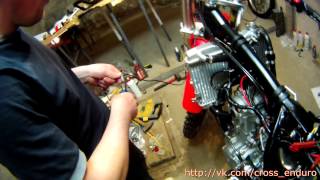 Kayo T6 250RR 2014 Установка мото - компьютера Vapor Trail Tech