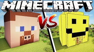MINECRAFT HOUSE VS ROBLOX HOUSE - Minecraft