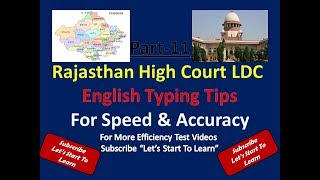 KVS LDC TYPING TIPS Typing Accuracy & Speed For English | English Typing Tips Part-11