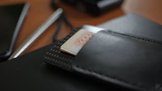 Карбон и кожа. Экспериментальный Холдер для карт. Leathercraft. Leather & Carbon