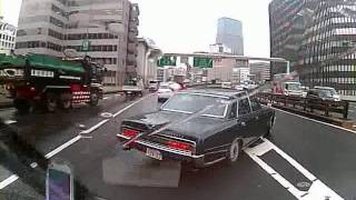ドライブレコーダー　無茶な割り込みした結果の事故？