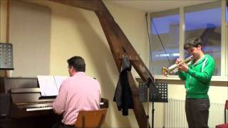 The pink panther theme, on trumpet