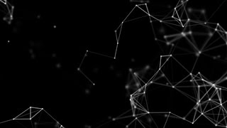 Plexus Form on a Black Background - Royalty Free Footage