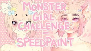 monster girl challenge | speedpaint