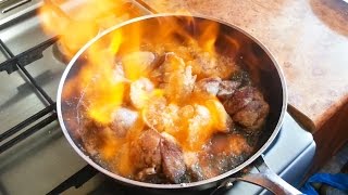 Как приготовить куриную печень за 15 минут Куриная печень с коньяком Печінка куряча з коньяком