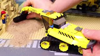 الحفار, الجرار, سيارة الإطفاء, شاحنات القمامة و سيارات الشرطة Excavator Toys