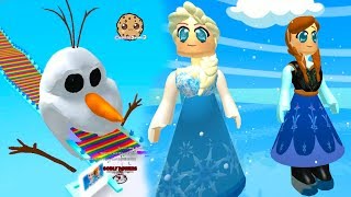 Let's Play Queen Elsa Frozen 2 Disney Movie Inspired Roblox OBBY + Worlds