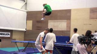 Tanner Hall & Friends - Trampoline Training in Heminghallen