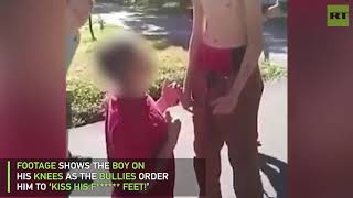 'Kiss his f**king feet': Three teens arrested after threatening child with a gun