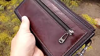 Клатч мужской.Натуральная кожа,ручная работа.