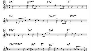 The Days of Wine and Roses - Easy Solo Sample for Alto Sax