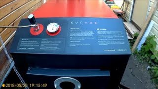 КОТЕЛ ДЛИТЕЛЬНОГО ГОРЕНИЯ КОСМОС. РАБОТАЕТ НА ДРОВАХ, УГЛЕ, БРИКЕТАХ.