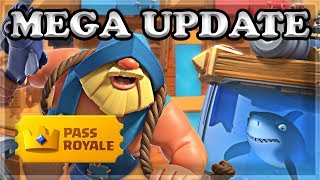 MASSIVE UPDATE with FISHERMAN, TOWER SKINS, PASS ROYALE, ARENA?