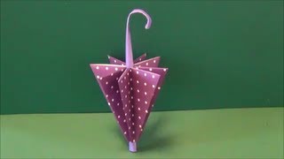 梅雨「傘」折り紙Rainy season "umbrella" origami