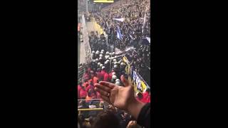 Full video: Hertha fans clash with cops and security in Dortmund 27.10.2018