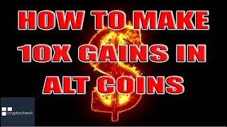 HOW TO MAKE 10X IN ALT COINS  #XRP #ONT #ICX  #BitcoinAnalysis
